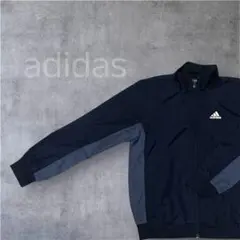 adidas キッズ ウインドブレーカー 130 ネイビー サッカー