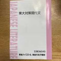 東大対策現代文