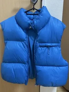 Bershka ダウンベスト 青