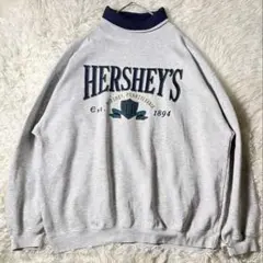 90s ヴィンテージスウェット チョコ工場 モックネック ハイネック 企業 古着