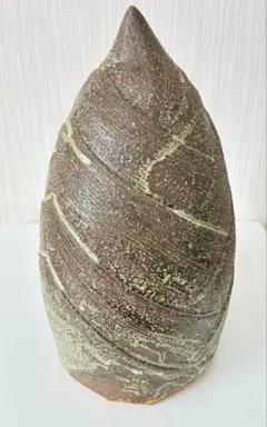 【美品】信楽焼風 一輪挿し 陶器 花瓶 焼き物 オブジェ