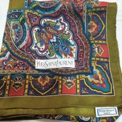 Yves Saint Laurent ペイズリー柄スカーフ
