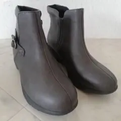 美品!!TOPAZ トパーズ WARMPROSPER 幅広ショートブーツ23.5