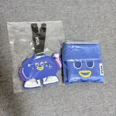 【新品】VISA公式キャラクター ビィちゃん ラゲッジタグ＆エコバッグ(ポーチ)