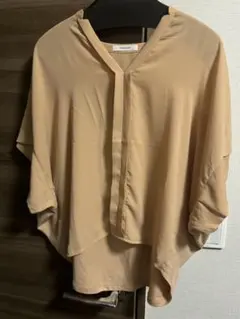 新品未使用 オペークドットクリップ ブラウス トップス Mサイズゆったりおしゃれ