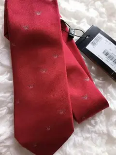 【新品】EMPORIO ARMANI ネクタイ　総柄　イーグル　イタリア製