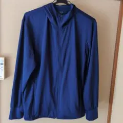 GU ACTIVE ネイビー フード付きパーカー