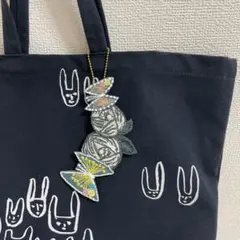 ハンドメイド　マルシェトートバッグ　ミナペルホネン　rosy ハンドメイド マルシェトートバッグ ミナペルホネン rosy
