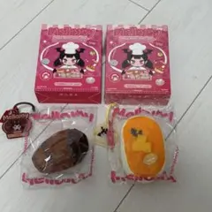 【未使用品】mellojoy大人気スクイーズ　3点セット mellojoy メロジョイ スクイーズ スフレ ワッフル三角 バター3個