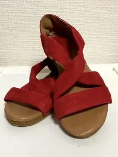 NUOVO Collection By Hawkinsスエード調サンダルレッドMのサムネイル