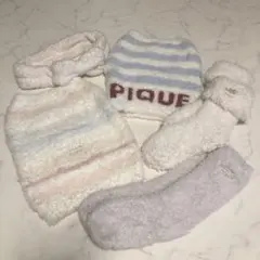 ジェラートピケ腹巻き＆靴下＆ヘアバンド5点セット