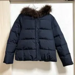 techichi テチチフード付きダウンジャケット ネイビー　Mサイズ