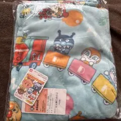 新品　アンパンマン お昼寝毛布 約85cm x 約115cm 水色