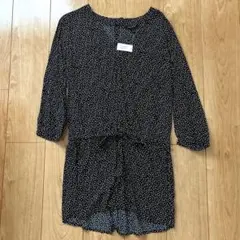 【新品・タグ付】BANANA REPUBLIC キュロットワンピース ブラックのサムネイル
