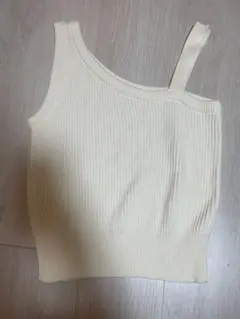 コルザ リブ ワンショルダー タンクトップ Lサイズ 美品