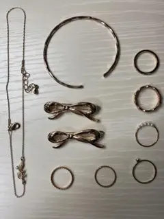 ピンクゴールド系　アクセサリーまとめ