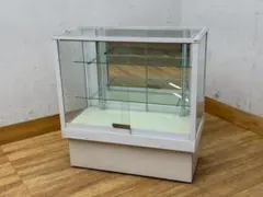 T1540美品☆ガラスショーケース　アルミフレーム　店舗什器　コレクションケース T1540美品☆ガラスショーケース アルミフレーム 店舗什器 コレクション