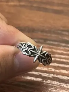 ビンテージデザインリング　メンズ　1004ST 合金　クロスモチーフ　19号