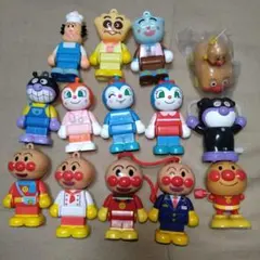 【匿名配送】アンパンマン フィギュア　ブロックラボスイング　１１体セット　非売品
