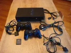 PS2本体SCPH-50000 　 ケーブル、 + コントローラー2個付き