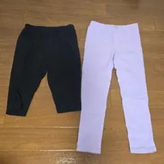 GU エクストラ ストレッチカラーレギンスパンツ 2本セット