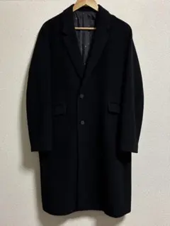 【TAKEOKIKUCHI】チェスターコート 黒　GIGATEX製