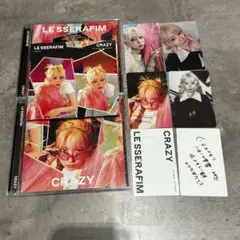 サクラ　トレカ　ステッカー　ソロジャケ　ルセラフィム　CRAZY 宮脇咲良
