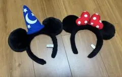 ミッキー 弟子 ファンタジア ミニー 大人用 カチューシャ セット