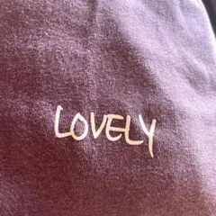 小沢健二＊LOVELY T (スモールロゴ)ベリー×ホワイト Mサイズ