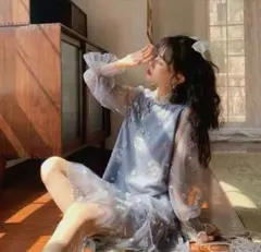 新中式風のワンピース／セットアップ風トップス、