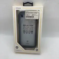 (W30)新品iFaceクリアガラスiPhone 8/SE2/SE3ケースグレー