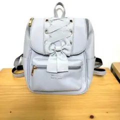 【美品未使用品】　量産系　地雷系　ブルーグレーリボンミニリュック