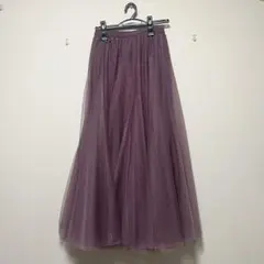 パープル プリーツスカート Mサイズ　GRL