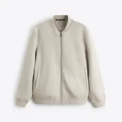 ザラ ZARA フェイク　スエード　ボンバージャケット　ブルゾン