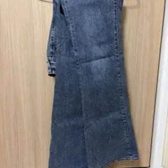 GU スリムフレアジーンズ+EC(丈長め84.0cm) M BLUE