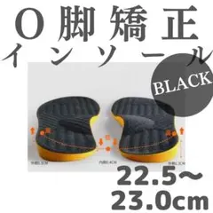 限定価格 O脚矯正 インソール 22.5～23.0cm ブラック レディース