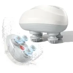 電動頭皮ケアブラシ　防水 乾湿両用マッサージ器 1200mAh