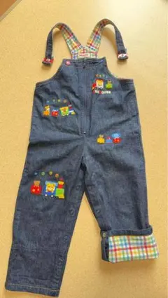 MIKI HOUSE デニムオーバーオール 100