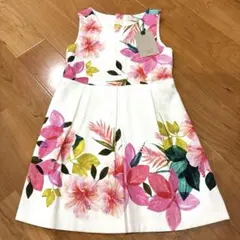 ZARA GIRLS フラワープリント ノースリーブワンピース