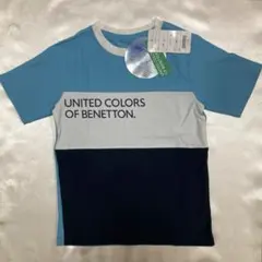 新品　BENETTON ベネトン Tシャツ ブルーのサムネイル
