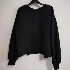 グリーンレーベルリラクシング　ブリスター ジャカード プルオーバー　ブラック