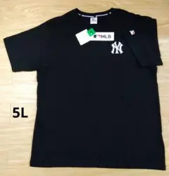 新品タグ付　5L　ニューヨークヤンキース Tシャツ ブラックMLB　大きいサイズ