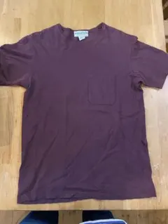 後染め SASSAFRAS バーガンディ Tシャツ Sサイズのサムネイル