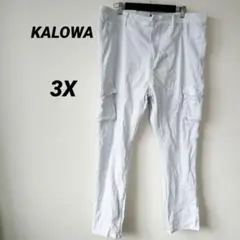 KALOWA ホワイト カーゴパンツ 3X