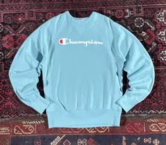 champion チャンピオン リバースウィーブ トレーナー ブルー S