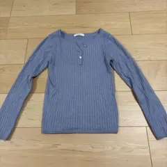 ScoLar 長袖 リブニット トップス レディース Mサイズ