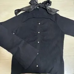 MAJESTIC LEGON バックリボンニット