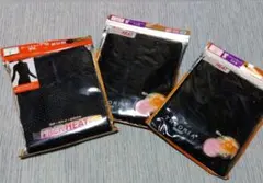 新品！FIBER HEAT タートルネック長袖 ラウンドネック3分袖　3枚セット