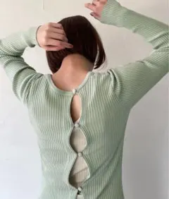 リブニット Tシャツ