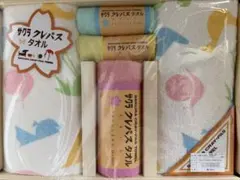 新品サクラクレパス フェイスタオル×2・ウォッシュタオル×1・タオルハンカチ×2のサムネイル